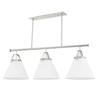 Hudson Valley - 9658-PN - Three Light Island Pendant - Aldridge - Polished Nickel