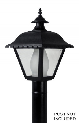 Wave Lighting - 270TC-BK - One Light Post Mount - Hawthorne - Black