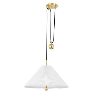 Hudson Valley - MDS511-AGB - One Light Pendant - Dorset - Aged Brass Hudson Valley - MDS511-AGB - One Light Pendant - Dorset - Aged Brass
