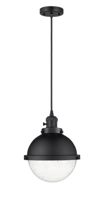 Innovations - 201CSW-BK-HFS-84-BK - One Light Mini Pendant - Franklin Restoration - Matte Black