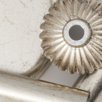 Solaris Five Light Chandelier in Olde Silver (60-9026-OS-GS-MWP)