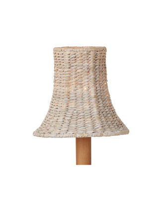 Currey and Company - 0900-0040 - Chandelier Shade - Bell Collection - Whitewash