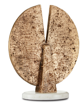 Disc in Aged Brass/White (142-1200-0516)