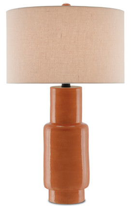 Currey and Company - 6000-0192 - One Light Table Lamp - Janeen Collection - Orange