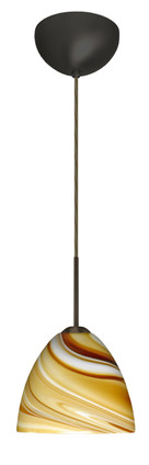 Besa - 1BC-7572HN-HAL-BR - One Light Pendant - Sasha - Bronze