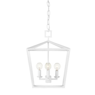 Currey and Company - 9000-0978 - Four Light Chandelier - Denison Collection - Gesso White