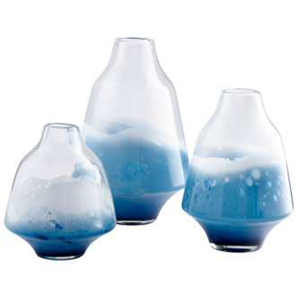 Vase in Clear And Cobalt (208-09167)
