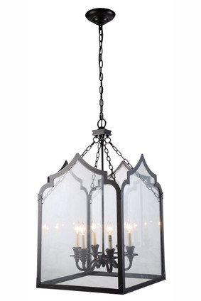 Elegant Lighting - 1459D20BZ - Six Light Pendant - Newport - Bronze