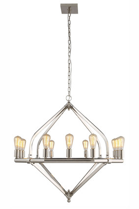 Elegant Lighting - 1472G39PN - 12 Light Pendant - Illumina - Polished Nickel