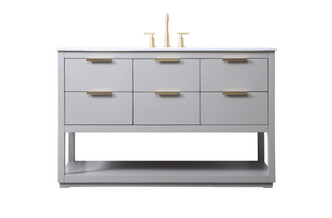 Elegant Lighting - VF19254GR - SIngle Bathroom Vanity - Larkin - Grey