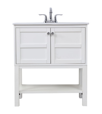 Elegant Lighting - VF2530WH - Single Bathroom Vanity Set - Mason - White