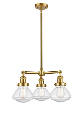 Innovations - 207-SG-G324-LED - LED Chandelier - Franklin Restoration - Satin Gold