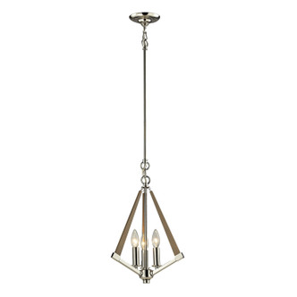 ELK Home - 31472/3 - Three Light Pendant - Madera - Polished Nickel