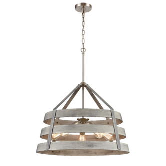 ELK Home - 33458/5 - Five Light Chandelier - Brigantine - Satin Nickel