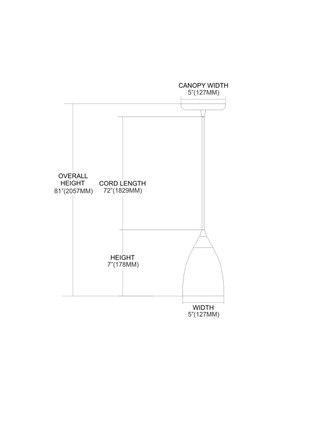 Classico LED Mini Pendant in Dark Rust (45-406-1ES-LED)