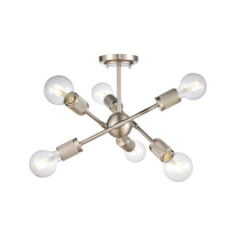 ELK Home - 47666/6 - Six Light Semi Flush Mount - Module - Satin Nickel
