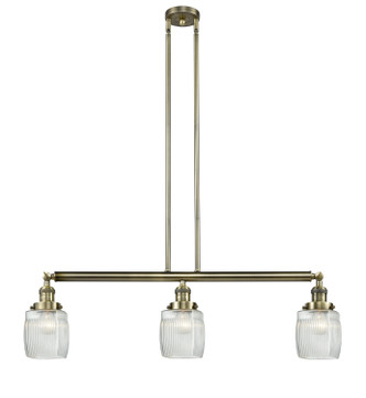 Innovations - 213-AB-G302-LED - LED Island Pendant - Franklin Restoration - Antique Brass