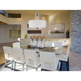 Pendenza Three Light Chandelier in Brushed Nickel (45-SL806678)