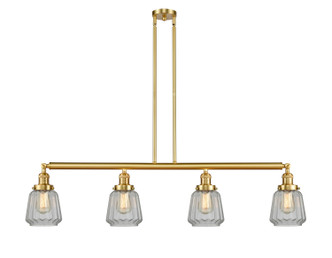 Innovations - 214-SG-G142-LED - LED Island Pendant - Franklin Restoration - Satin Gold