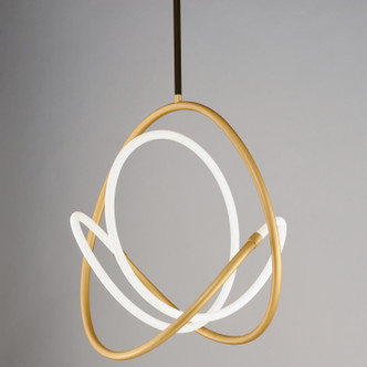 Mobius LED Pendant in Black / Gold (86-E25094-01BKGLD)