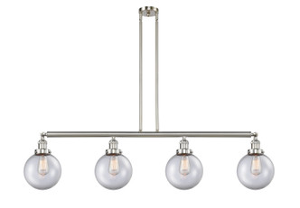 Innovations - 214-SN-G202-8-LED - LED Island Pendant - Franklin Restoration - Brushed Satin Nickel
