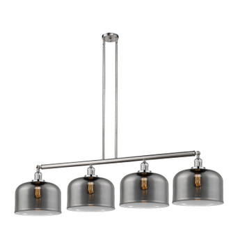 Innovations - 214-SN-G73-L-LED - LED Island Pendant - Franklin Restoration - Brushed Satin Nickel Innovations - 214-SN-G73-L-LED - LED Island Pendant - Franklin Restoration - Brushed Satin Nickel