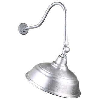 Hi Lite - H-QSN15117-SA-96/QSNHL-H-96/QSNSK-96 - One Light Outdoor Gooseneck Light - Warehouse - Galvanized