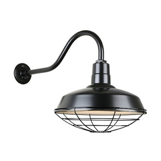 Hi Lite - H-QSN15118-SA-91/QSNHL-A-91/QSNWGR-18``-91 - One Light Outdoor Gooseneck Light - Warehouse - Black