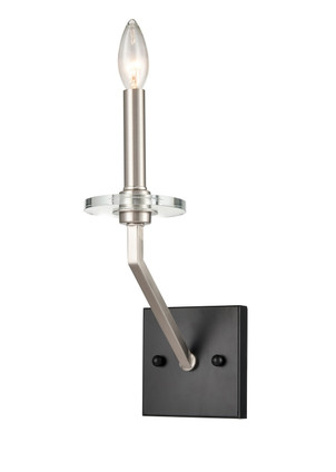 Innovations - 331-1W-BSN - One Light Wall Sconce - Raleigh - Black Satin Nickel