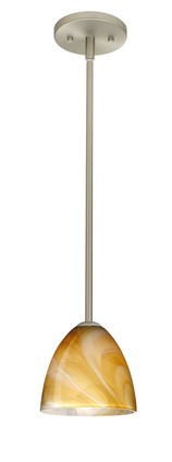 Besa - 1TT-4470HN-SN - One Light Pendant - Vila - Satin Nickel