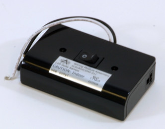 American Lighting - ALSLBOX - Puck Slim Line Hardwire Box Two Molex Outlets On/Off Switch - Undercab Hardwire Box - Black