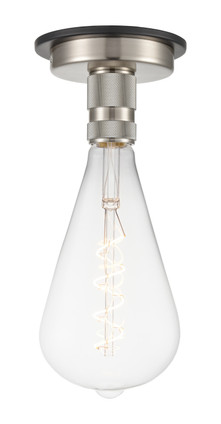 Innovations - 431-1F-BSN-BB-125-LED - One Light Flush Mount - Restoration - Brushed Satin Nickel