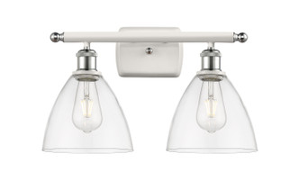 Innovations - 516-2W-WPC-GBD-752 - Two Light Bath Vanity - Ballston - White Polished Chrome
