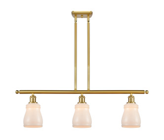 Innovations - 516-3I-SG-G391-LED - LED Island Pendant - Ballston - Satin Gold