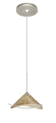Besa - 1XP-181305-SN - One Light Pendant - Hoppi - Satin Nickel