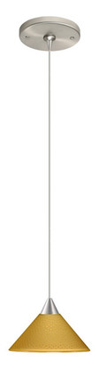 Besa - 1XP-282490-SN - One Light Pendant - Kona - Satin Nickel