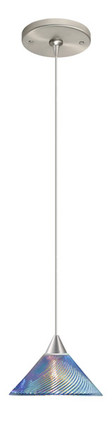 Besa - 1XP-550493-SN - One Light Pendant - Kona - Satin Nickel