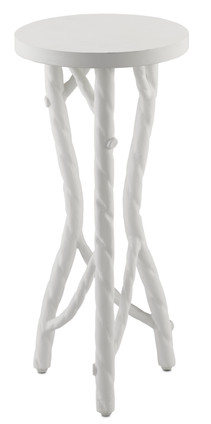Currey and Company - 4000-0097 - Drinks Table - Gesso White