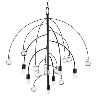 Factotum Black Chandelier Six Light Chandelier (9000-0939)