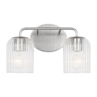 Generation Lighting - GLV1132BS - Two Light Vanity - Eisele - Brushed Nickel Generation Lighting - GLV1132BS - Two Light Vanity - Eisele - Brushed Nickel