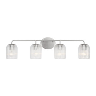 Generation Lighting - GLV1134BS - Four Light Vanity - Eisele - Brushed Nickel Generation Lighting - GLV1134BS - Four Light Vanity - Eisele - Brushed Nickel