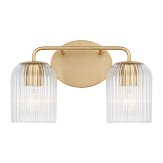 Generation Lighting - GLV1132SB - Two Light Vanity - Eisele - Satin Brass Generation Lighting - GLV1132SB - Two Light Vanity - Eisele - Satin Brass