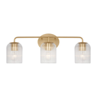 Generation Lighting - GLV1133SB - Three Light Vanity - Eisele - Satin Brass Generation Lighting - GLV1133SB - Three Light Vanity - Eisele - Satin Brass