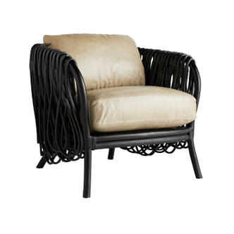 Arteriors - 5590 - Lounge Chair - Strata - Black Arteriors - 5590 - Lounge Chair - Strata - Black