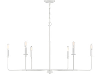 Savoy House - 1-2221-6-83 - Six Light Chandelier - Salerno - Bisque White