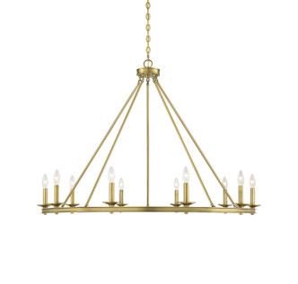 Savoy House - 1-310-10-322 - Ten Light Chandelier - Middleton - Warm Brass