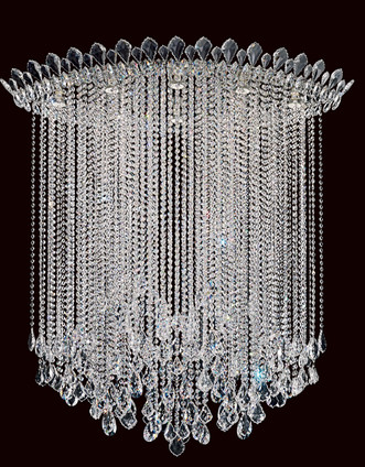 Schonbek - TR4803N-401R - Eight Light Flush Mount - Trilliane Strands - Polished Stainless Steel