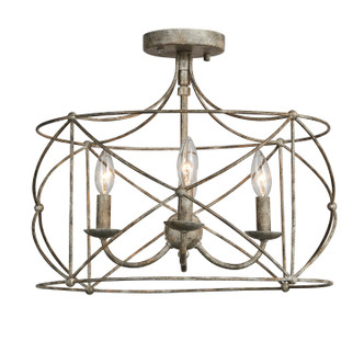 Terracotta Designs - F23103-4 - Four Light Flushmount - Selah - Washed Gray