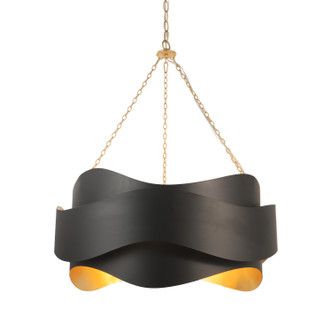 Terracotta Designs - H21120-5 - Five Light Chandelier - Serafina - Gold Leaf & Matte Black