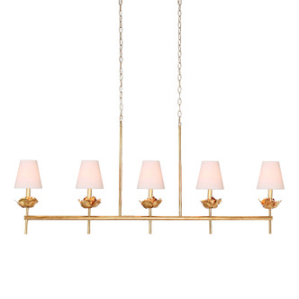 Terracotta Designs - H23107-5G - Five Light Chandelier - Rosalba - Gold Leaf